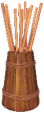 Fass mit Bo-Stäben